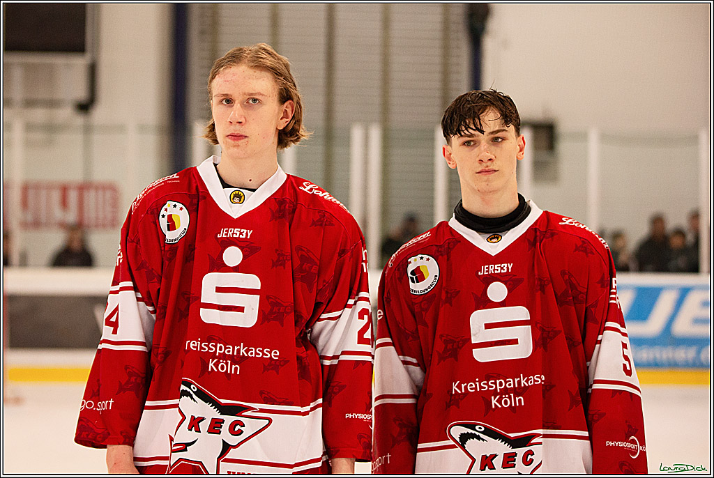 4. Finale Spiel U17 Koelner Junghaie- Jungadler Mannheim; Koeln, 21.04.2024
