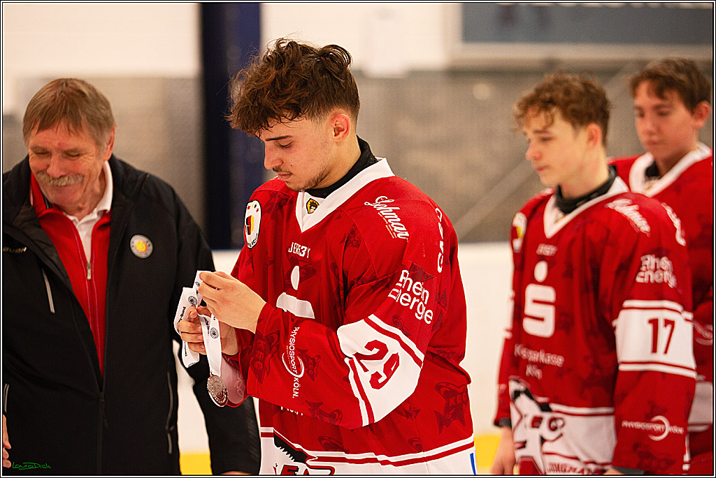 4. Finale Spiel U17 Koelner Junghaie- Jungadler Mannheim; Koeln, 21.04.2024