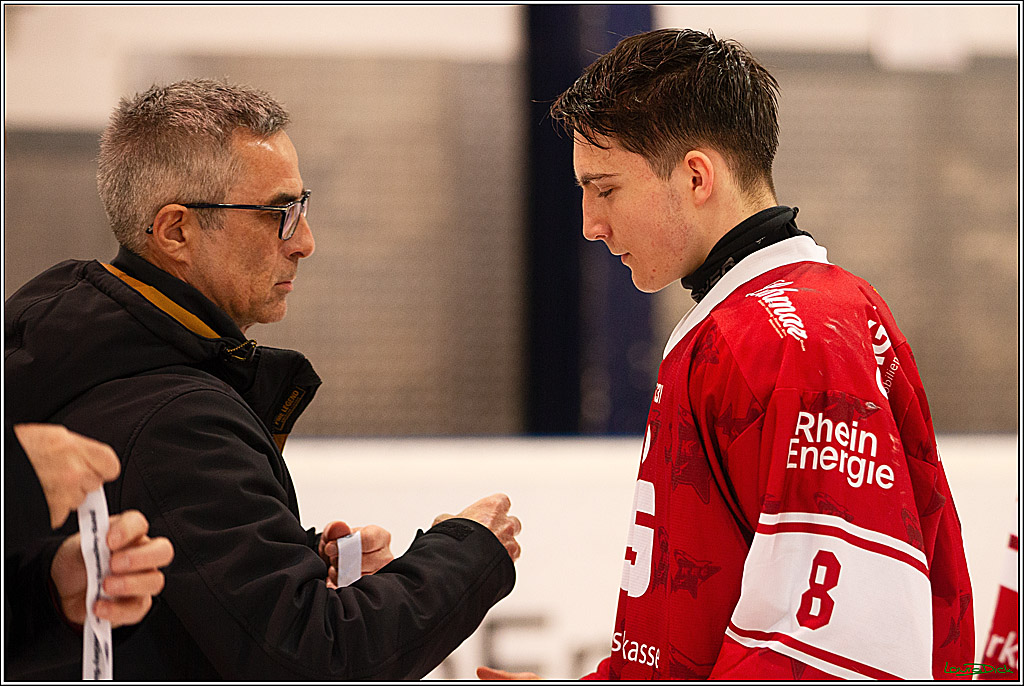 4. Finale Spiel U17 Koelner Junghaie- Jungadler Mannheim; Koeln, 21.04.2024