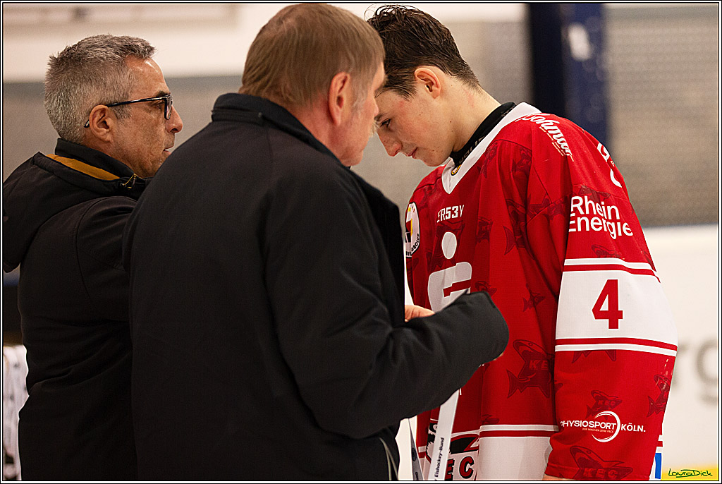 4. Finale Spiel U17 Koelner Junghaie- Jungadler Mannheim; Koeln, 21.04.2024