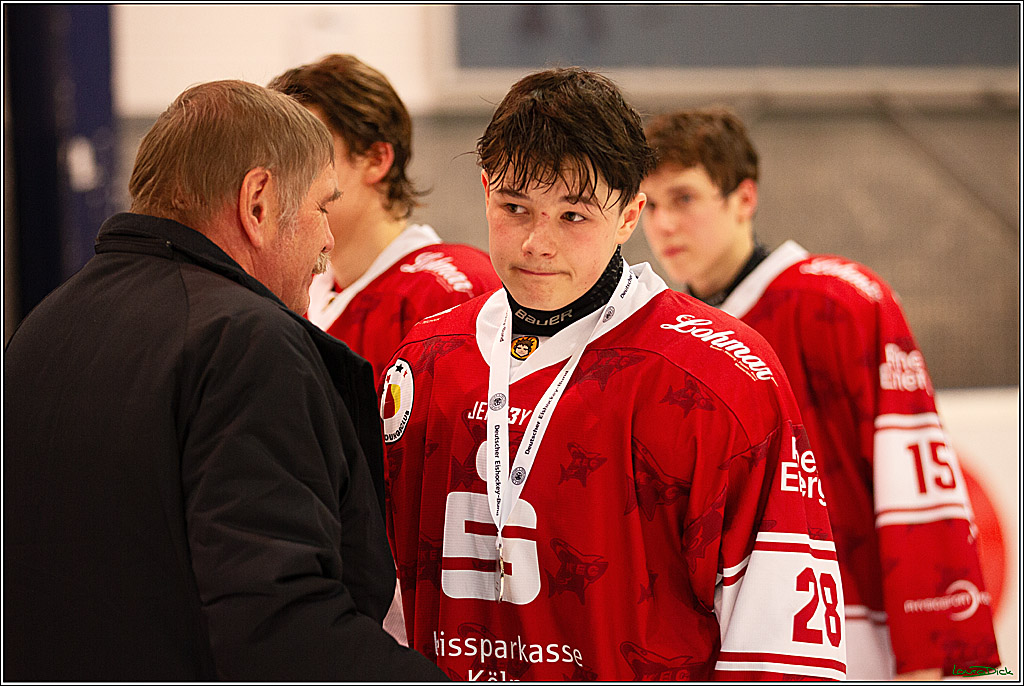 4. Finale Spiel U17 Koelner Junghaie- Jungadler Mannheim; Koeln, 21.04.2024