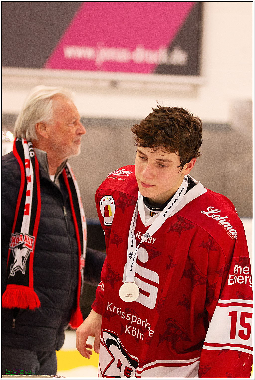 4. Finale Spiel U17 Koelner Junghaie- Jungadler Mannheim; Koeln, 21.04.2024