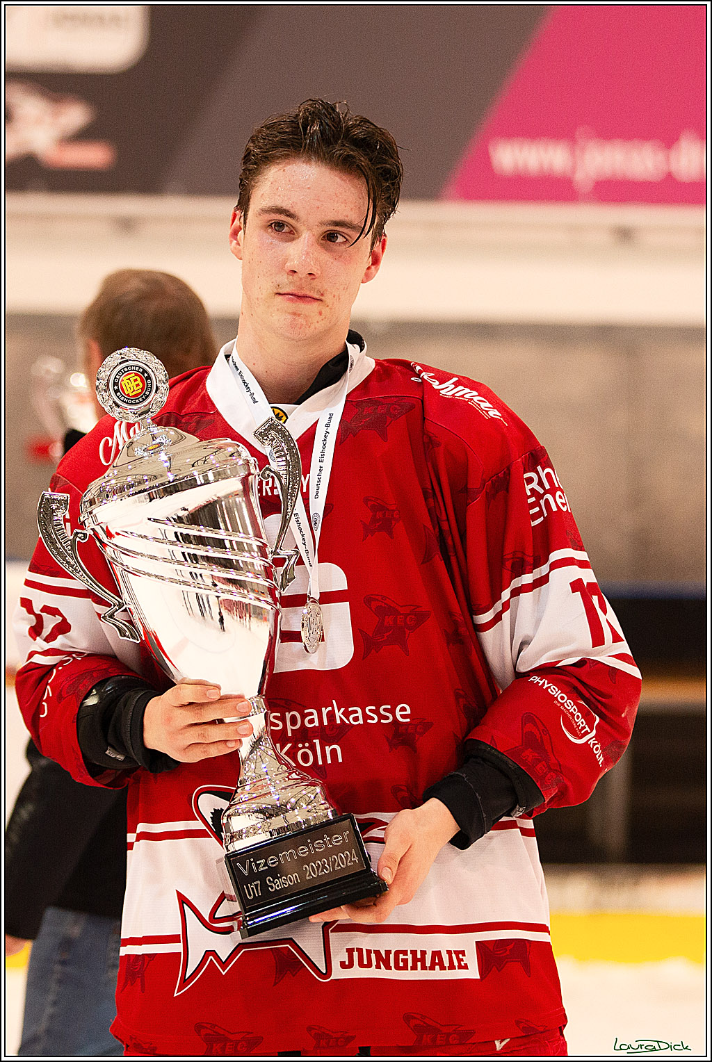 4. Finale Spiel U17 Koelner Junghaie- Jungadler Mannheim; Koeln, 21.04.2024