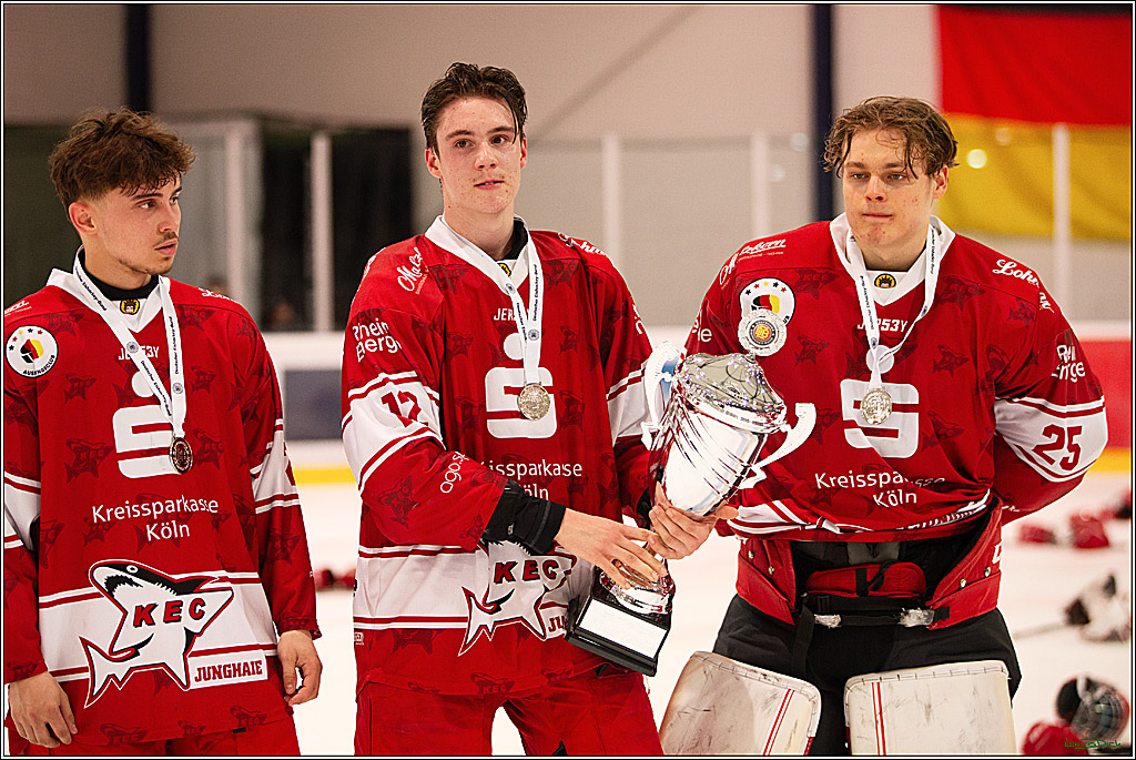 4. Finale Spiel U17 Koelner Junghaie- Jungadler Mannheim; Koeln, 21.04.2024
