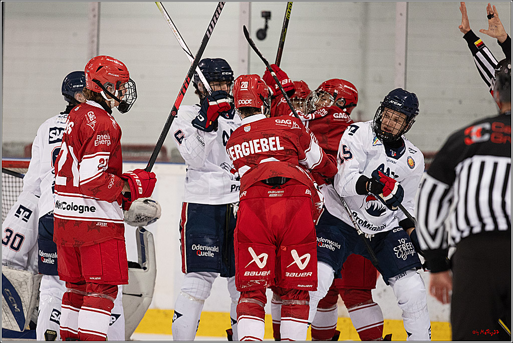 4. Finale Spiel U17 Kölner Junghaie - Jungadler Mannheim 1:5, 21.04.2024