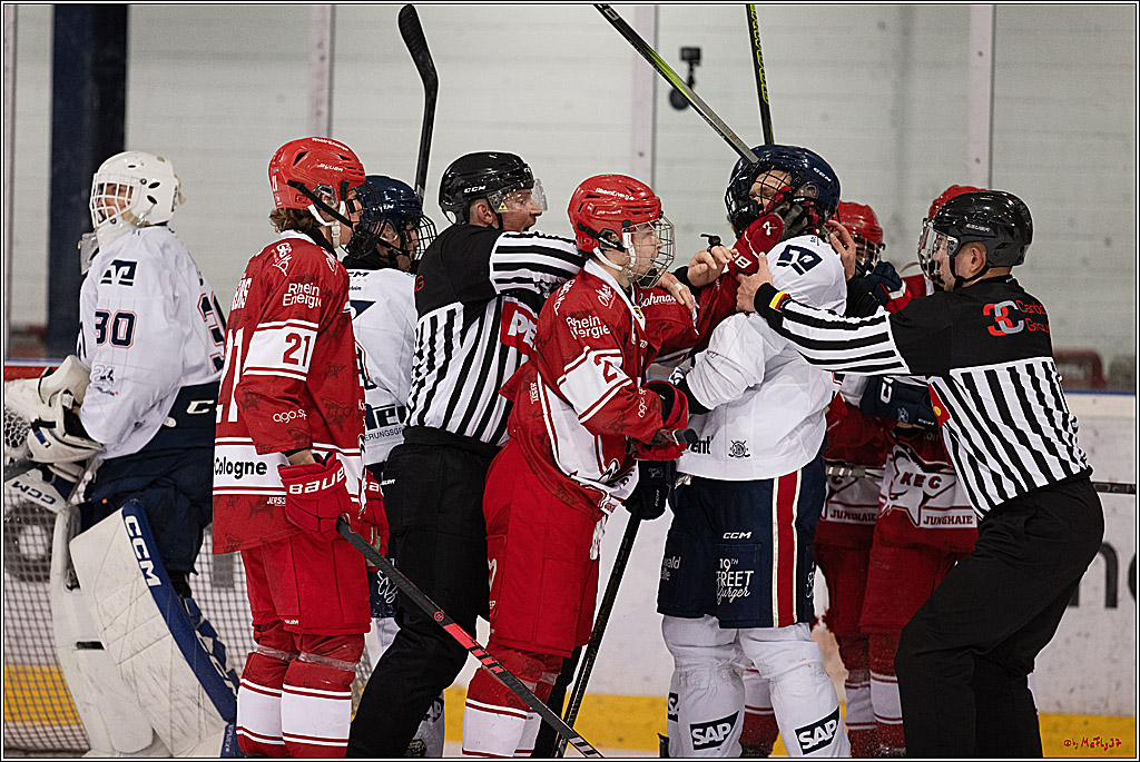 4. Finale Spiel U17 Kölner Junghaie - Jungadler Mannheim 1:5, 21.04.2024