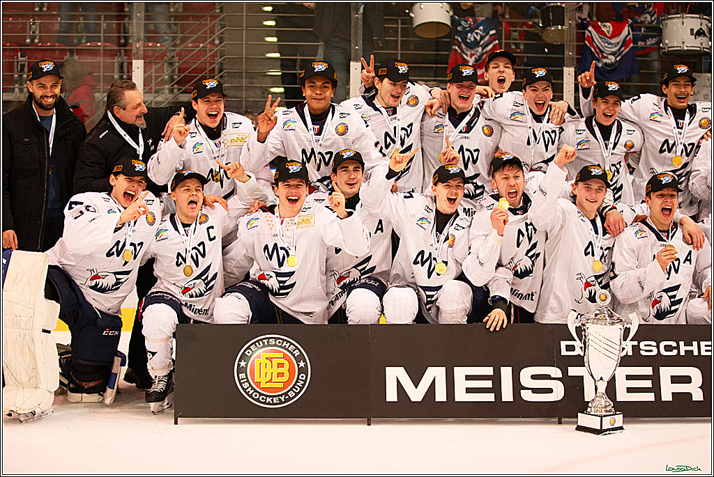 4. Finale Spiel U17 Koelner Junghaie- Jungadler Mannheim; Koeln, 21.04.2024