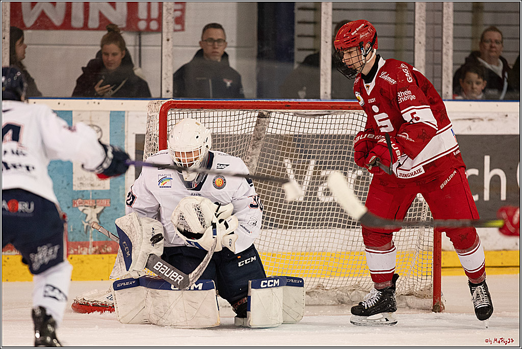 4. Finale Spiel U17 Kölner Junghaie - Jungadler Mannheim 1:5, 21.04.2024