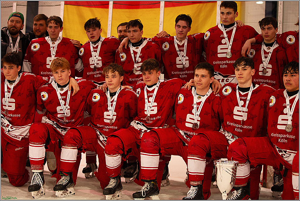 4. Finale Spiel U17 Koelner Junghaie- Jungadler Mannheim; Koeln, 21.04.2024