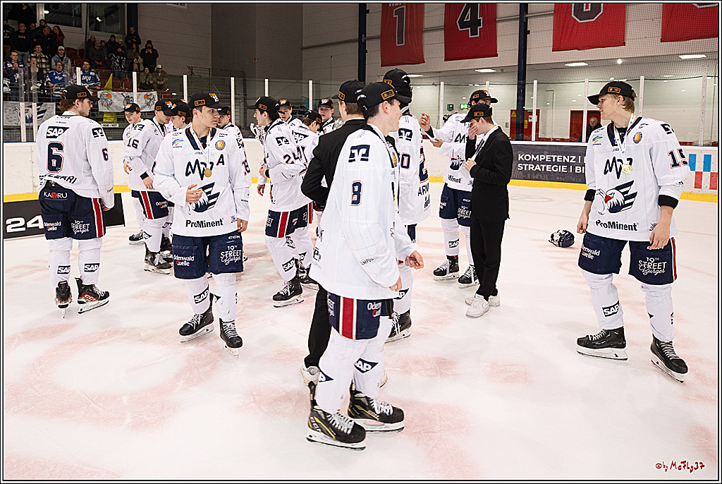 4. Finale Spiel U17 Kölner Junghaie - Jungadler Mannheim 1:5, 21.04.2024