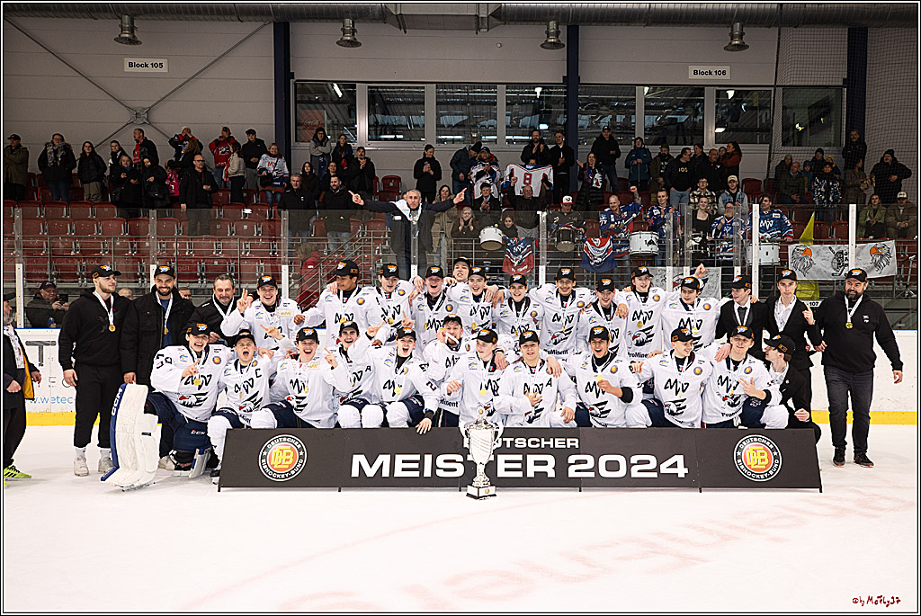 4. Finale Spiel U17 Kölner Junghaie - Jungadler Mannheim 1:5, 21.04.2024