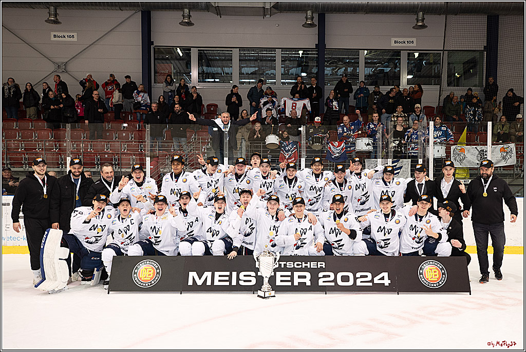 4. Finale Spiel U17 Kölner Junghaie - Jungadler Mannheim 1:5, 21.04.2024