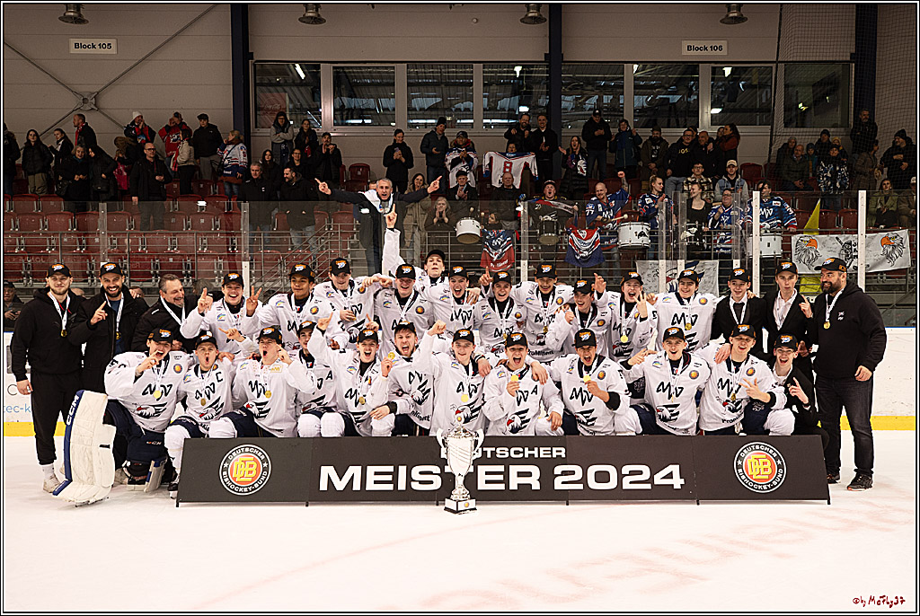 4. Finale Spiel U17 Kölner Junghaie - Jungadler Mannheim 1:5, 21.04.2024