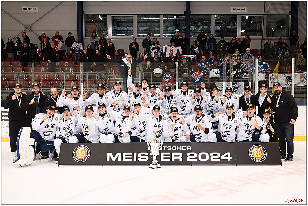 4. Finale Spiel U17 Kölner Junghaie - Jungadler Mannheim 1:5, 21.04.2024