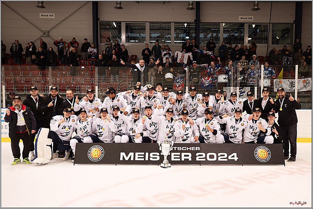 4. Finale Spiel U17 Kölner Junghaie - Jungadler Mannheim 1:5, 21.04.2024