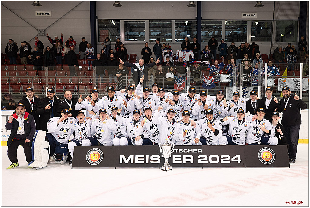 4. Finale Spiel U17 Kölner Junghaie - Jungadler Mannheim 1:5, 21.04.2024