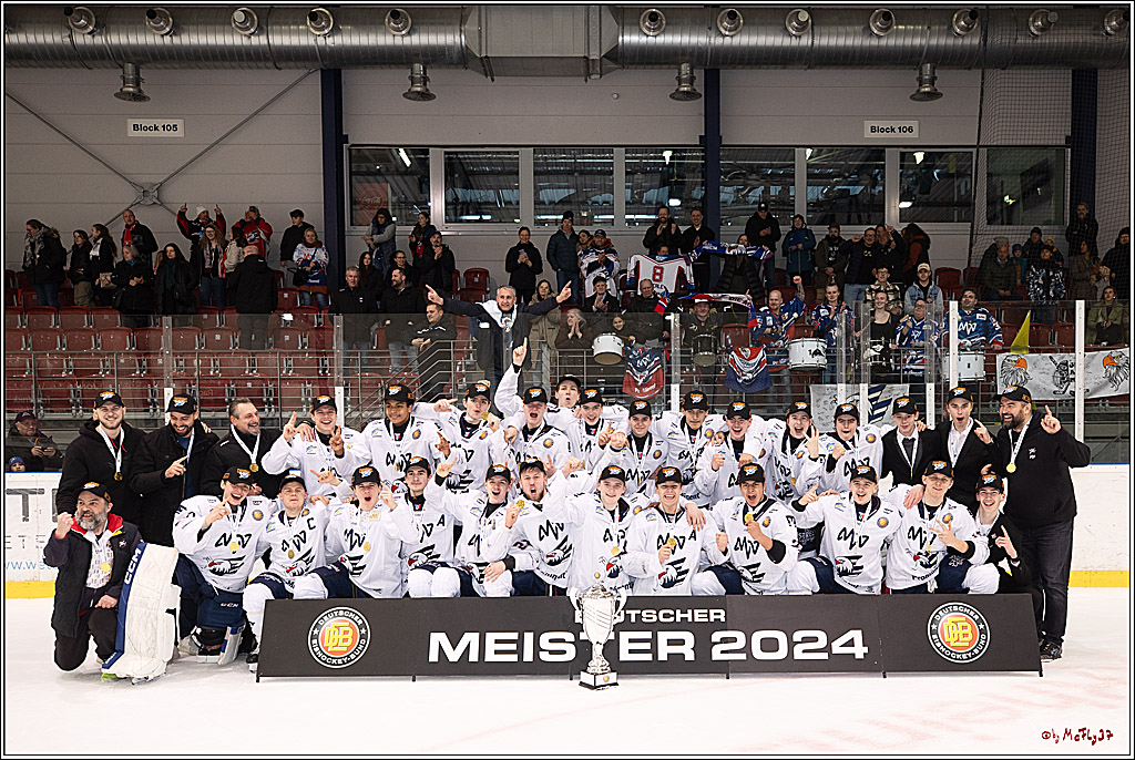 4. Finale Spiel U17 Kölner Junghaie - Jungadler Mannheim 1:5, 21.04.2024