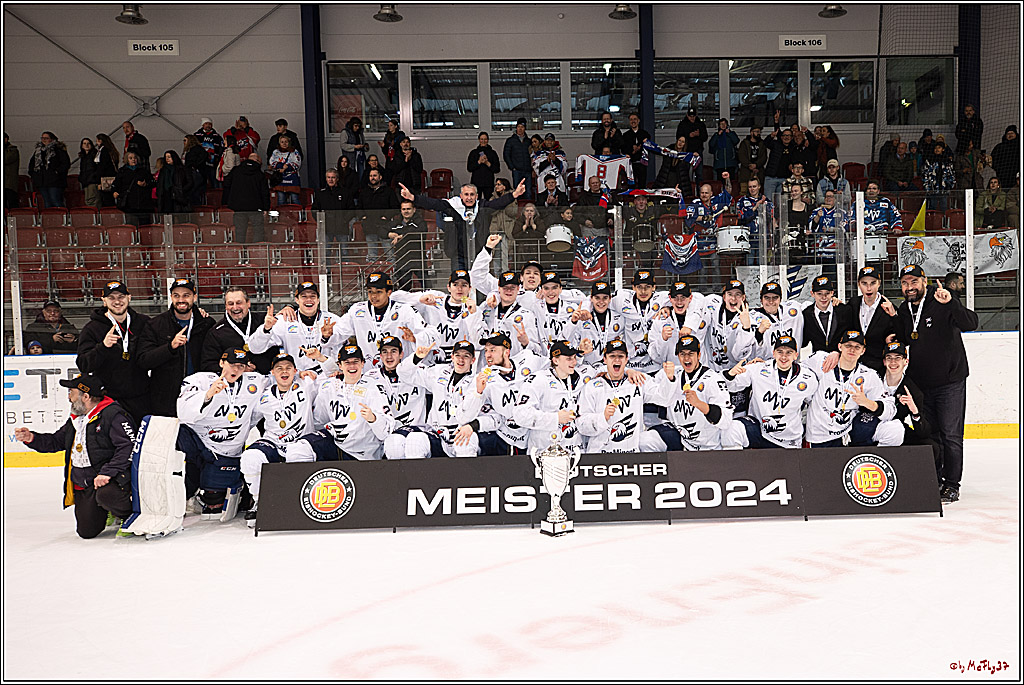 4. Finale Spiel U17 Kölner Junghaie - Jungadler Mannheim 1:5, 21.04.2024