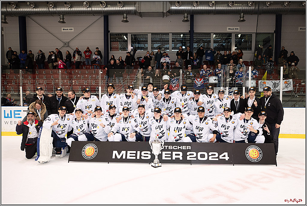 4. Finale Spiel U17 Kölner Junghaie - Jungadler Mannheim 1:5, 21.04.2024