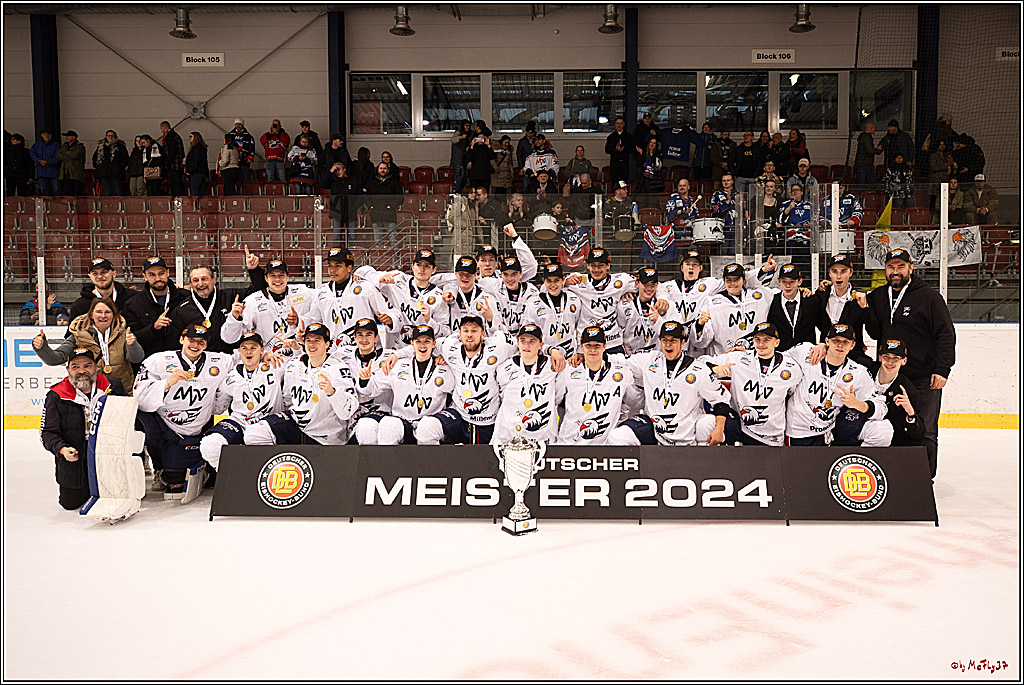 4. Finale Spiel U17 Kölner Junghaie - Jungadler Mannheim 1:5, 21.04.2024