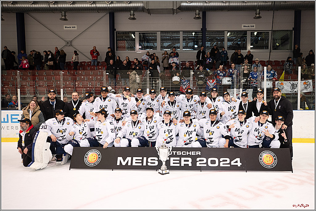 4. Finale Spiel U17 Kölner Junghaie - Jungadler Mannheim 1:5, 21.04.2024