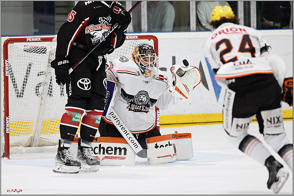 PENNY DEL, Testspiel Kölner Haie - Löwen Frankfurt 2-1; Köln, 25.08.2024