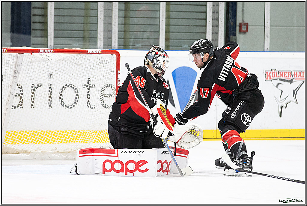 PENNY DEL;Testspiel Koelner Haie- Loewen Frankfurt; Koeln, 25.08.2024