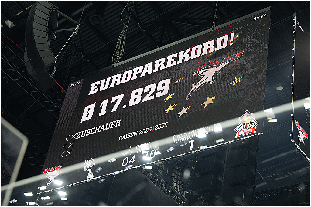 PENNY DEL; Koelner Haie-Fischtown Pinguins; Koeln, 07.03.2025