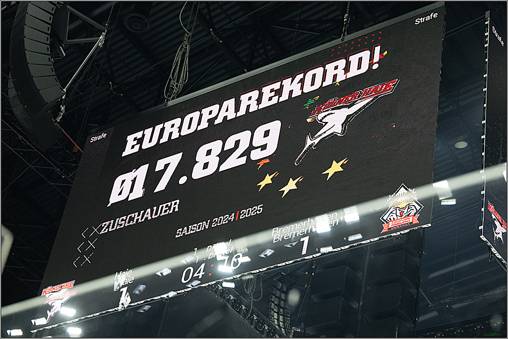 PENNY DEL; Koelner Haie-Fischtown Pinguins; Koeln, 07.03.2025