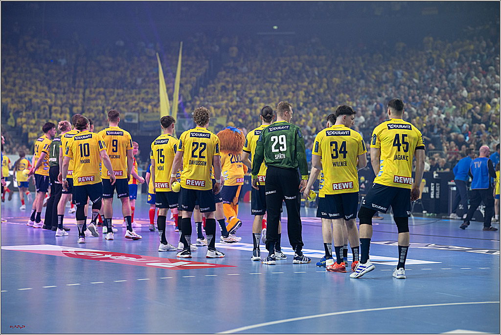 DHB-Pokal Lidl-F4 - THW Kiel - Rhein-Neckar Löwen; Köln, 12.04.2025