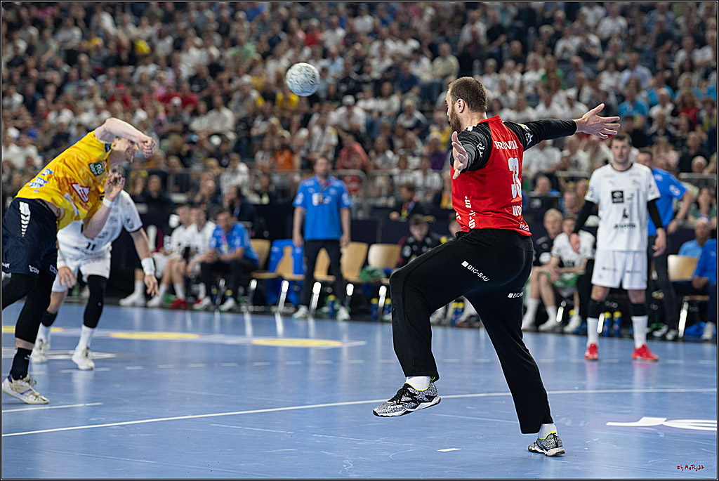 DHB-Pokal Lidl-F4 - THW Kiel - Rhein-Neckar Löwen; Köln, 12.04.2025