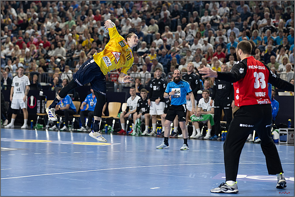 DHB-Pokal Lidl-F4 - THW Kiel - Rhein-Neckar Löwen; Köln, 12.04.2025