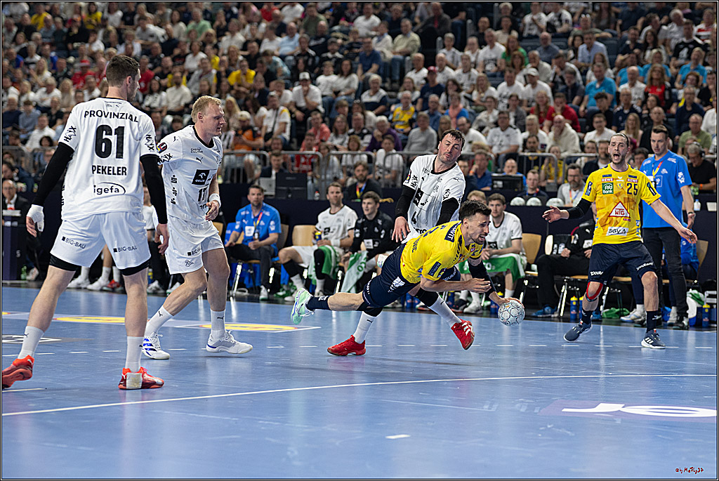 DHB-Pokal Lidl-F4 - THW Kiel - Rhein-Neckar Löwen; Köln, 12.04.2025