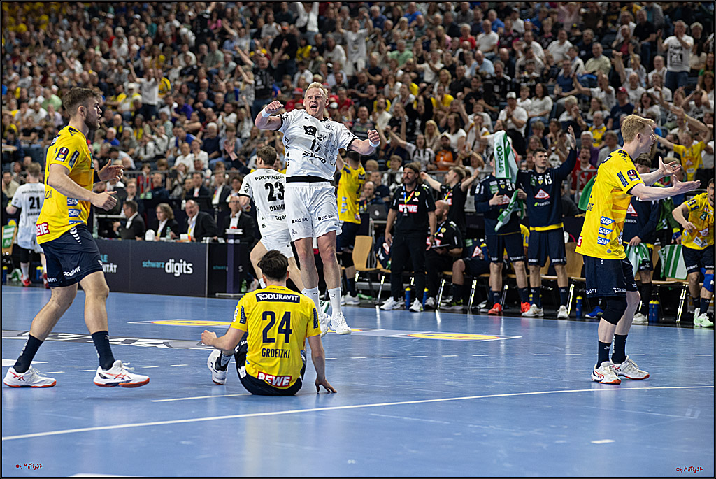 DHB-Pokal Lidl-F4 - THW Kiel - Rhein-Neckar Löwen; Köln, 12.04.2025