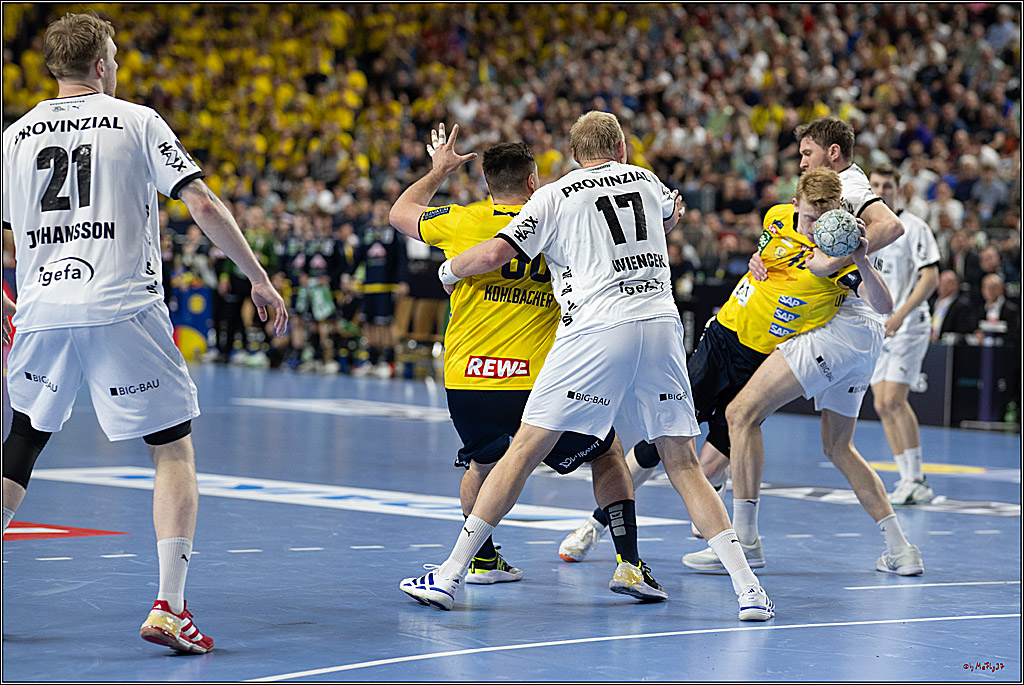 DHB-Pokal Lidl-F4 - THW Kiel - Rhein-Neckar Löwen; Köln, 12.04.2025