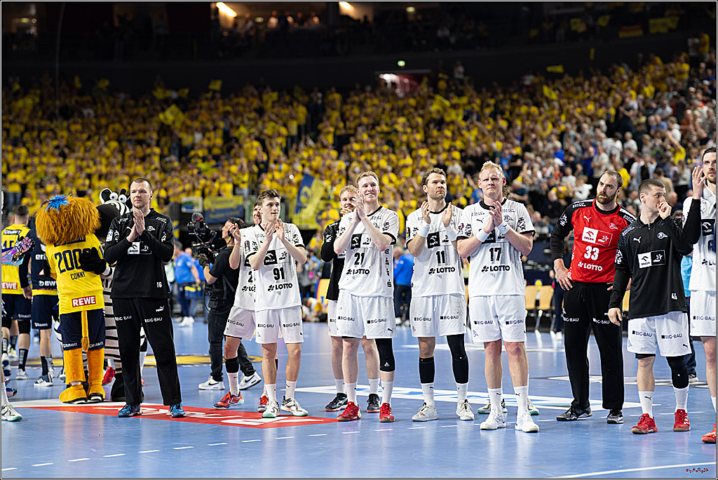 DHB-Pokal Lidl-F4 - THW Kiel - Rhein-Neckar Löwen; Köln, 12.04.2025