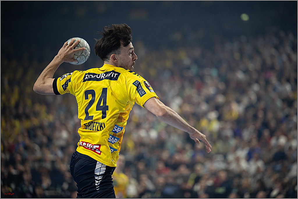 DHB-Pokal Lidl-F4 - THW Kiel - Rhein-Neckar Löwen; Köln, 12.04.2025