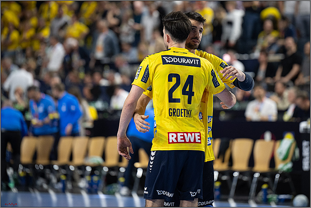 DHB-Pokal Lidl-F4 - THW Kiel - Rhein-Neckar Löwen; Köln, 12.04.2025