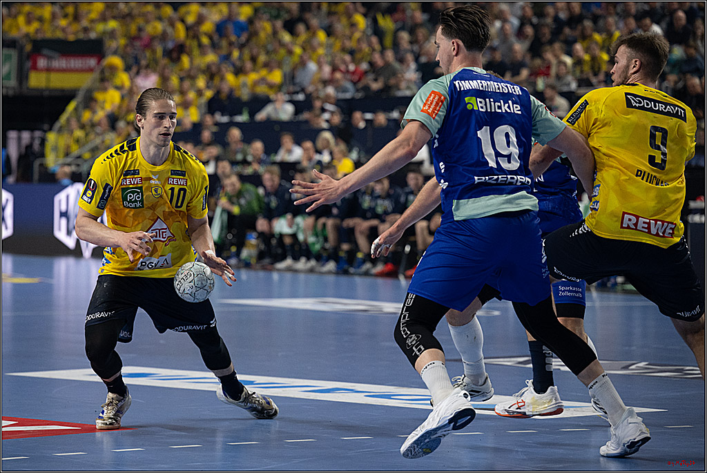 DHB-Pokal Lidl-F4  Spiel um 3. Platz - Rhein-Neckar Löwen - HBW Balingen-Weilstetten; Köln, 13.04.2025