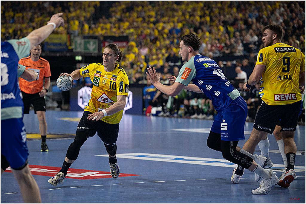 DHB-Pokal Lidl-F4  Spiel um 3. Platz - Rhein-Neckar Löwen - HBW Balingen-Weilstetten; Köln, 13.04.2025
