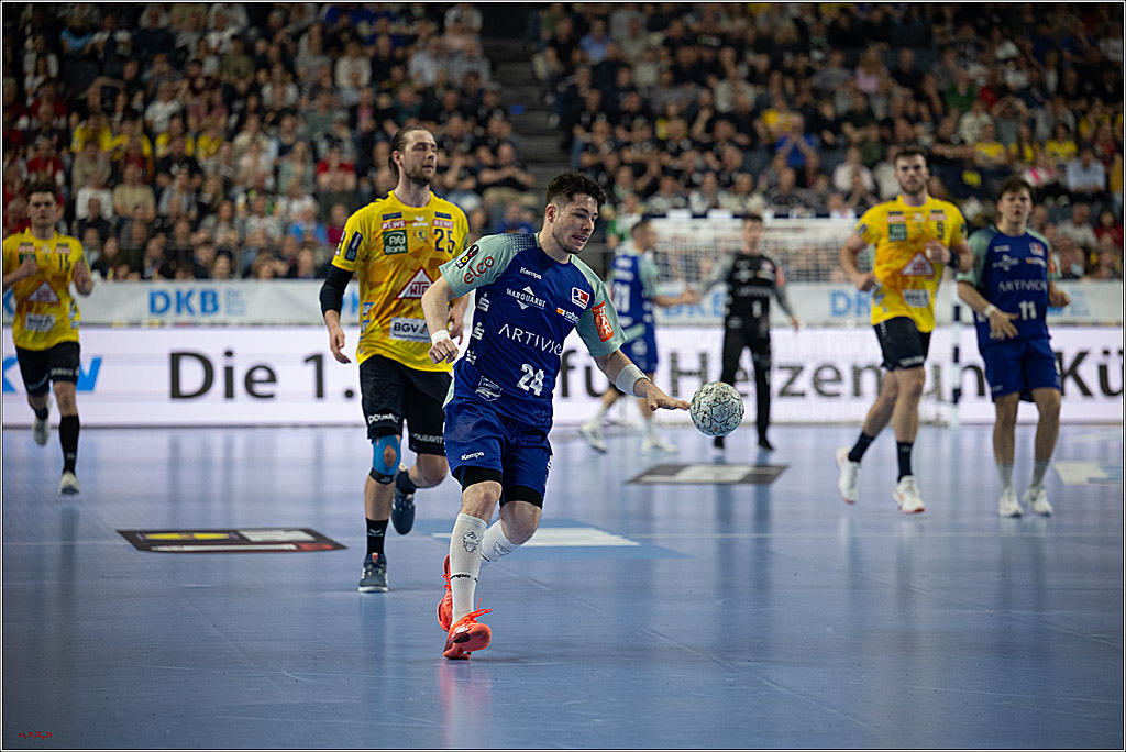 DHB-Pokal Lidl-F4  Spiel um 3. Platz - Rhein-Neckar Löwen - HBW Balingen-Weilstetten; Köln, 13.04.2025