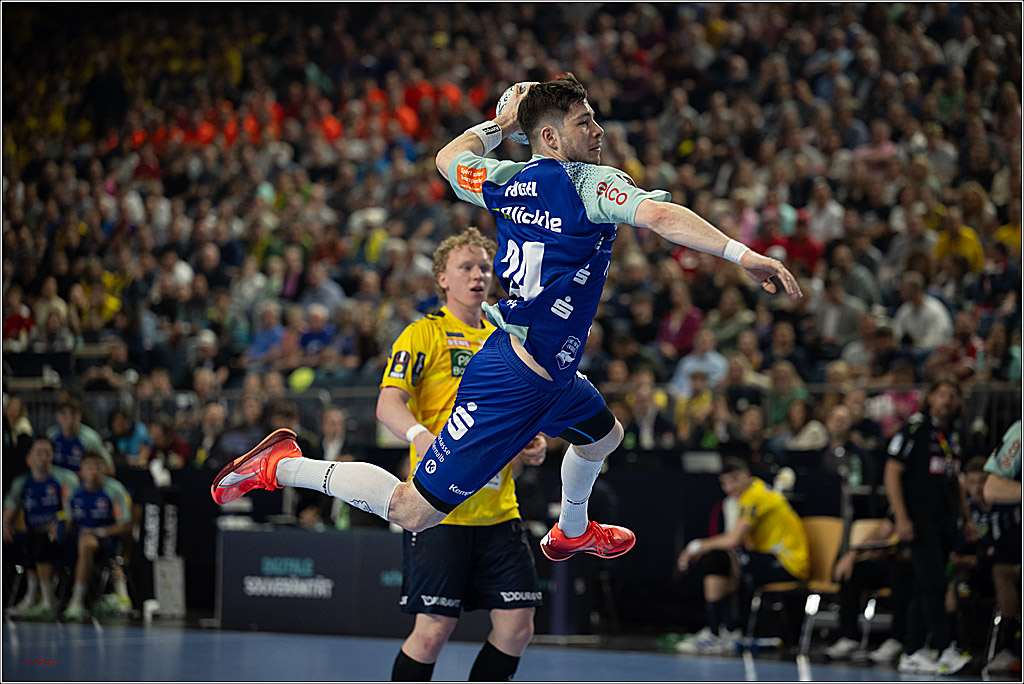 DHB-Pokal Lidl-F4  Spiel um 3. Platz - Rhein-Neckar Löwen - HBW Balingen-Weilstetten; Köln, 13.04.2025