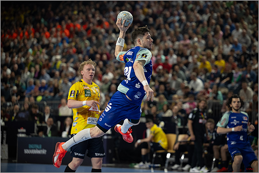 DHB-Pokal Lidl-F4  Spiel um 3. Platz - Rhein-Neckar Löwen - HBW Balingen-Weilstetten; Köln, 13.04.2025