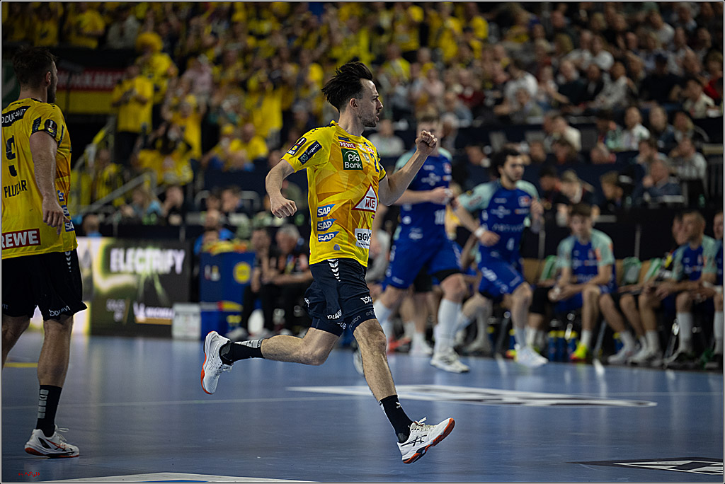 DHB-Pokal Lidl-F4  Spiel um 3. Platz - Rhein-Neckar Löwen - HBW Balingen-Weilstetten; Köln, 13.04.2025