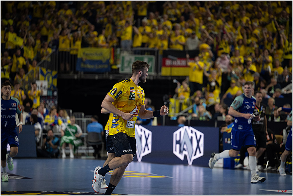 DHB-Pokal Lidl-F4  Spiel um 3. Platz - Rhein-Neckar Löwen - HBW Balingen-Weilstetten; Köln, 13.04.2025