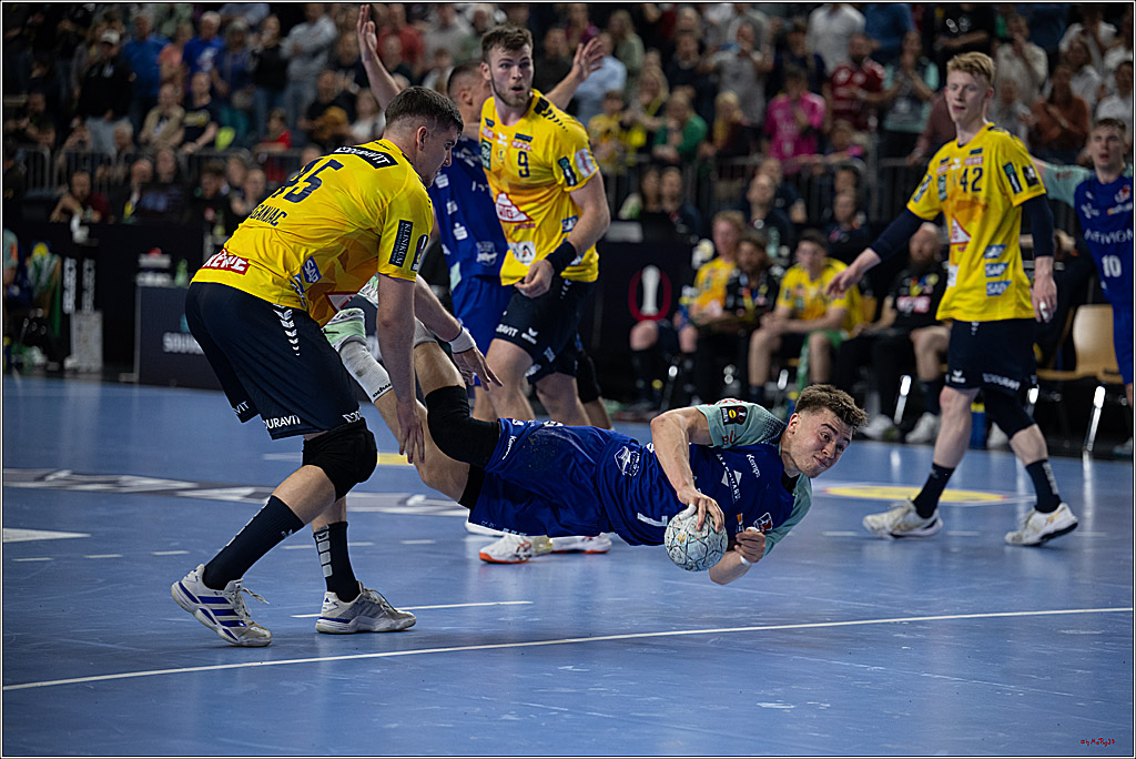 DHB-Pokal Lidl-F4  Spiel um 3. Platz - Rhein-Neckar Löwen - HBW Balingen-Weilstetten; Köln, 13.04.2025