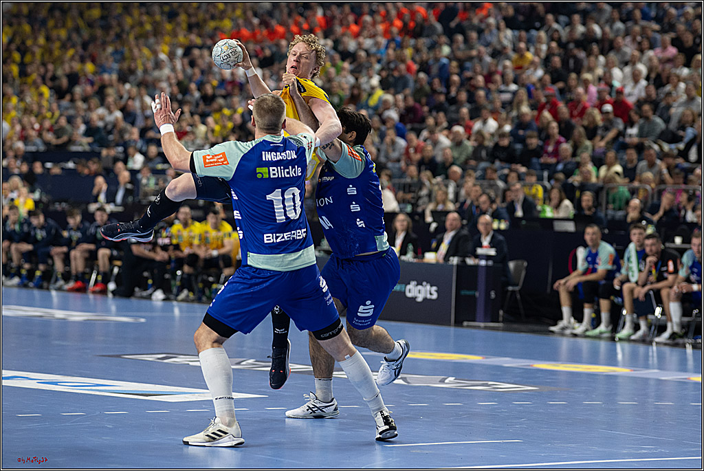 DHB-Pokal Lidl-F4  Spiel um 3. Platz - Rhein-Neckar Löwen - HBW Balingen-Weilstetten; Köln, 13.04.2025