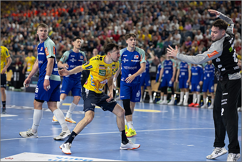 DHB-Pokal Lidl-F4  Spiel um 3. Platz - Rhein-Neckar Löwen - HBW Balingen-Weilstetten; Köln, 13.04.2025