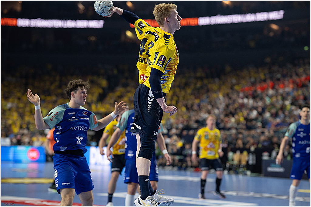 DHB-Pokal Lidl-F4  Spiel um 3. Platz - Rhein-Neckar Löwen - HBW Balingen-Weilstetten; Köln, 13.04.2025
