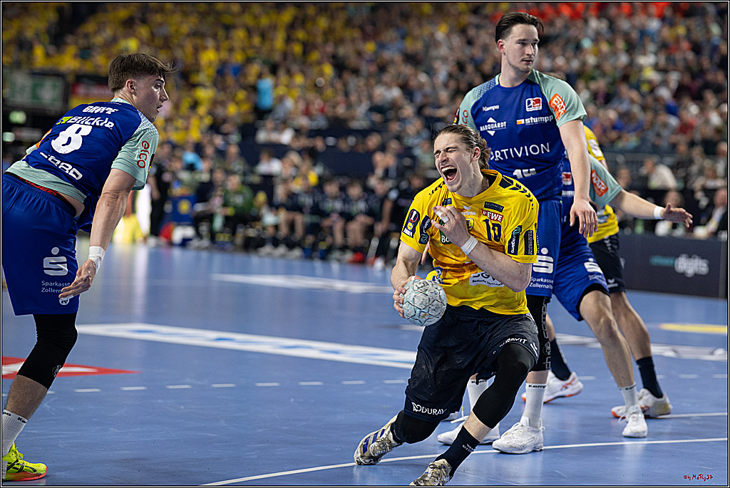 DHB-Pokal Lidl-F4  Spiel um 3. Platz - Rhein-Neckar Löwen - HBW Balingen-Weilstetten; Köln, 13.04.2025